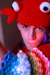 Crab Handknit Beanie