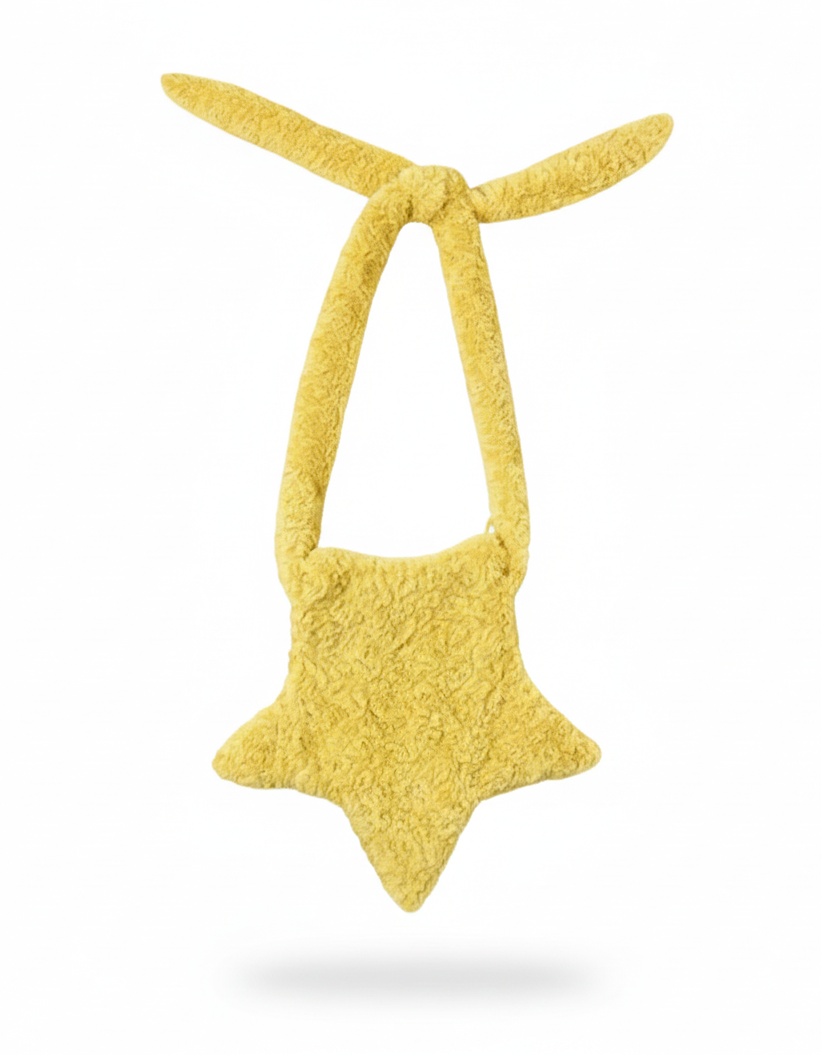 Y2K Fluffy Star Bag