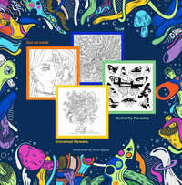 Psychedelic Trippy Relax Soothing Coloring Book